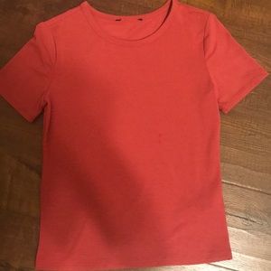 reddish pink forever 21 shirt